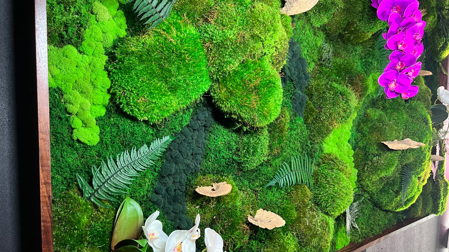 Botanical Oasis - Moss Wall Art