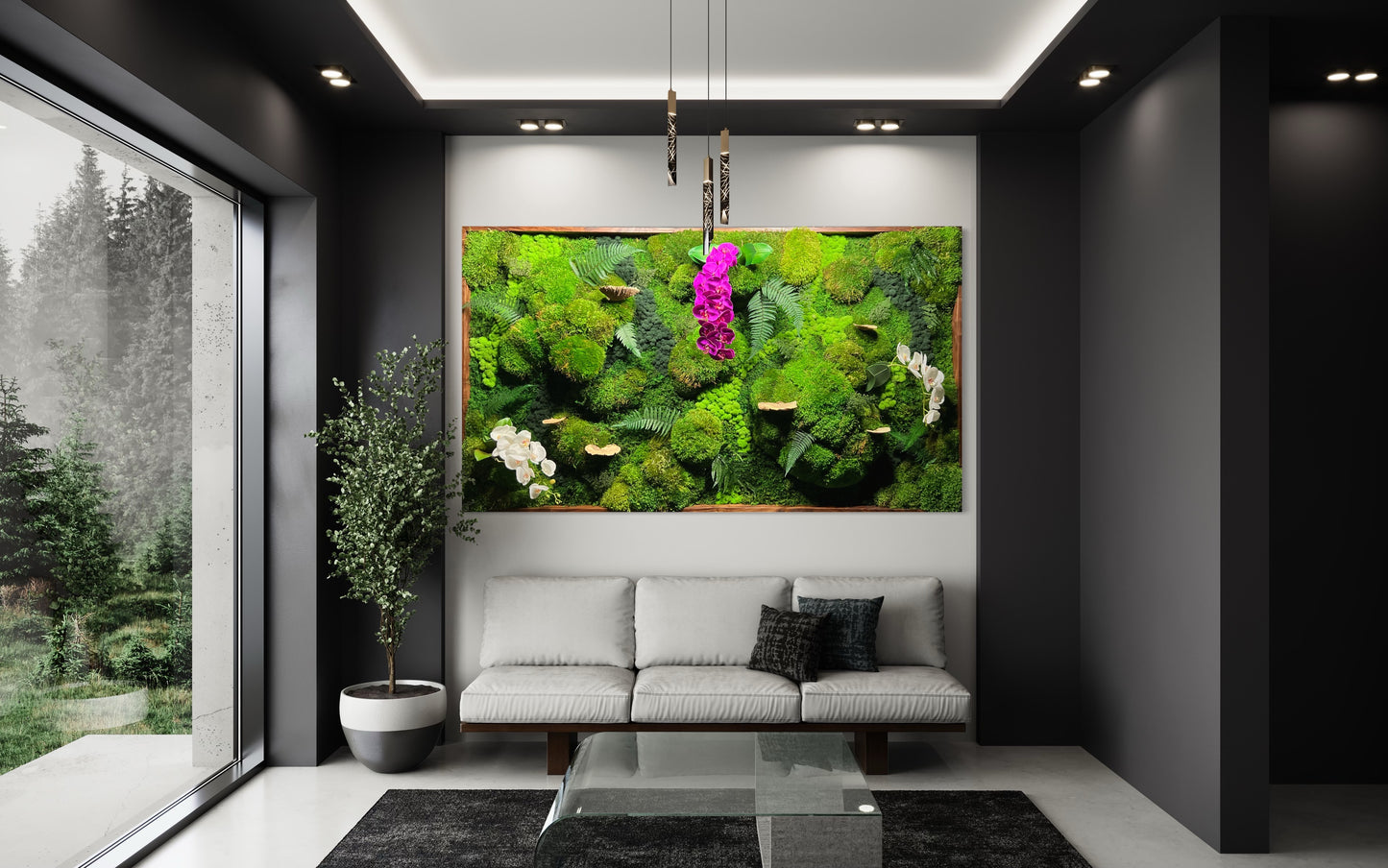 Botanical Oasis - Moss Wall Art