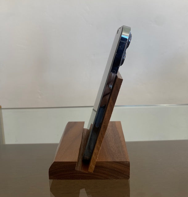 Walnut Wood Phone Stand