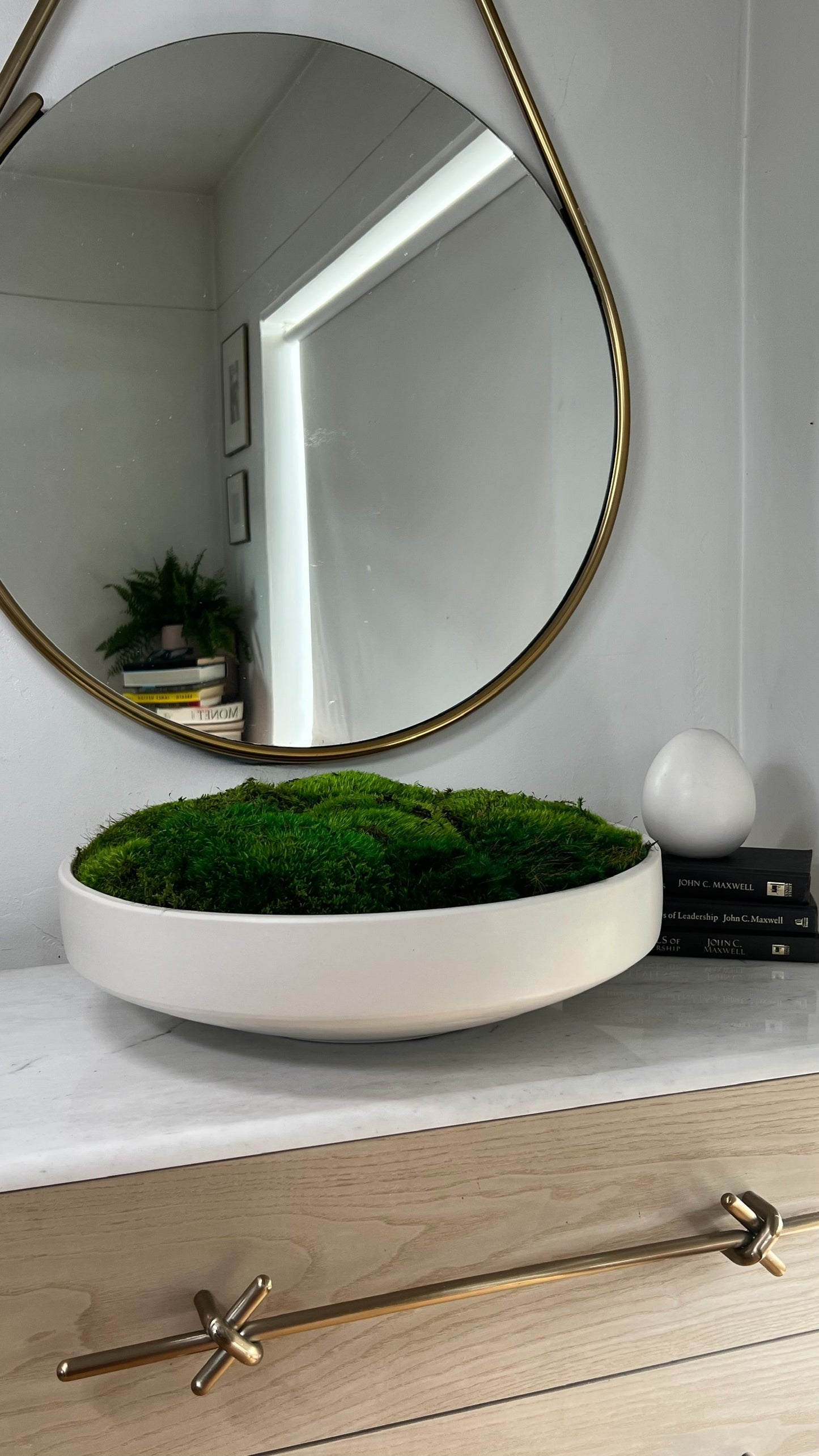 Moss Bowl Centerpiece