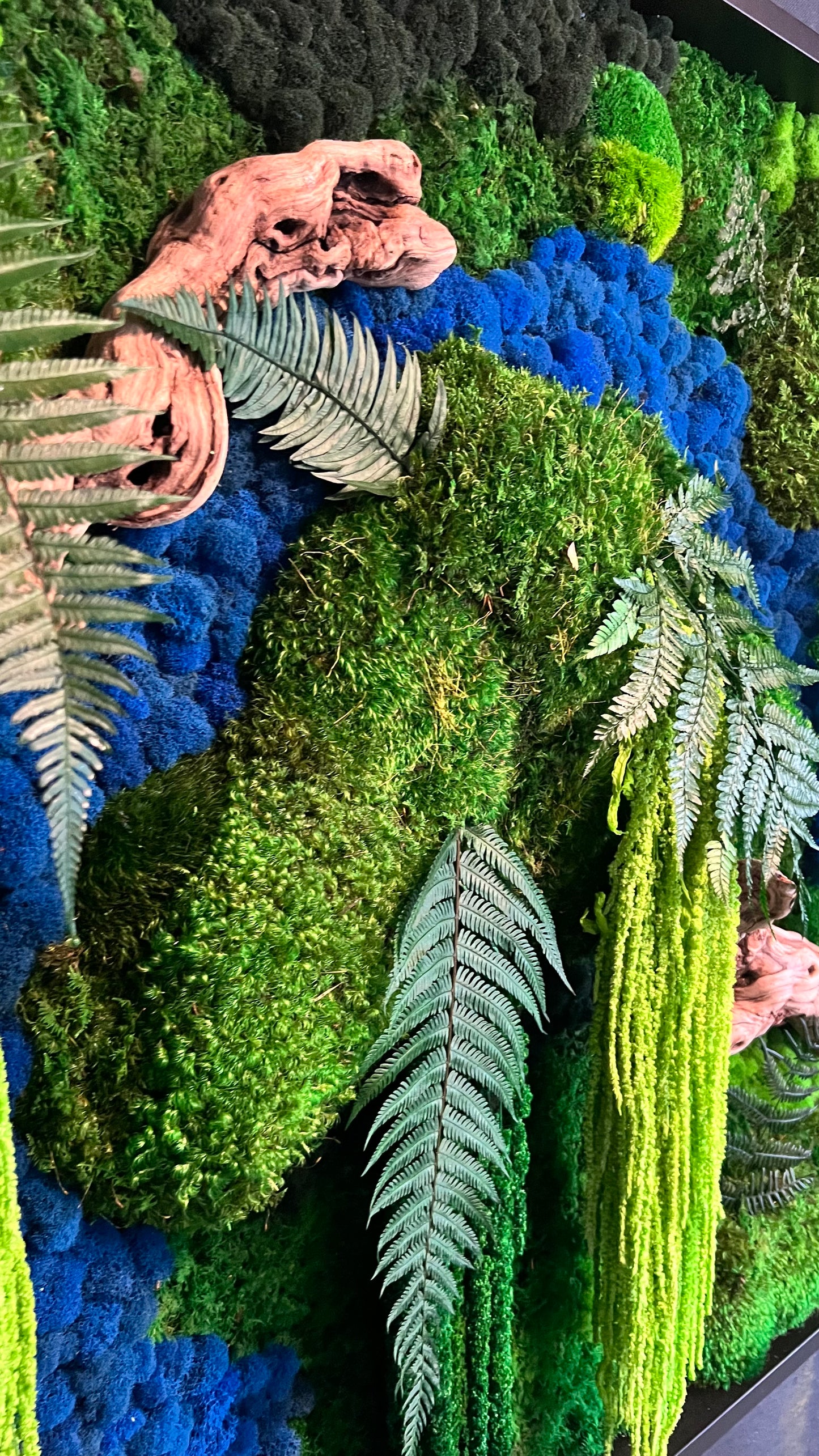 Rio Azul Moss Wall Art by Moss Art Installations