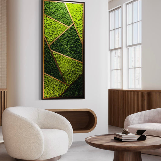 Mid-Century Modern Moss Art