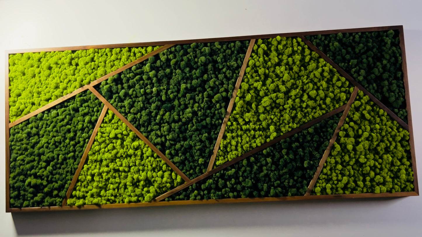 Mid-Century Modern Moss Art