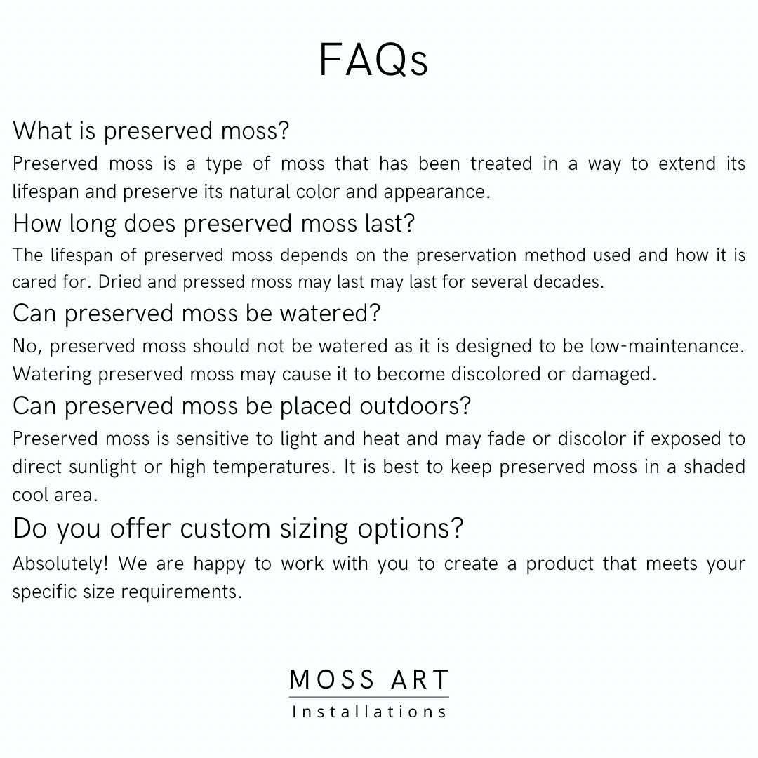 Mid-Century Modern Moss Art