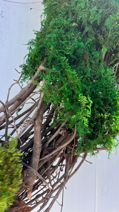 Whimsical Moss Wreath