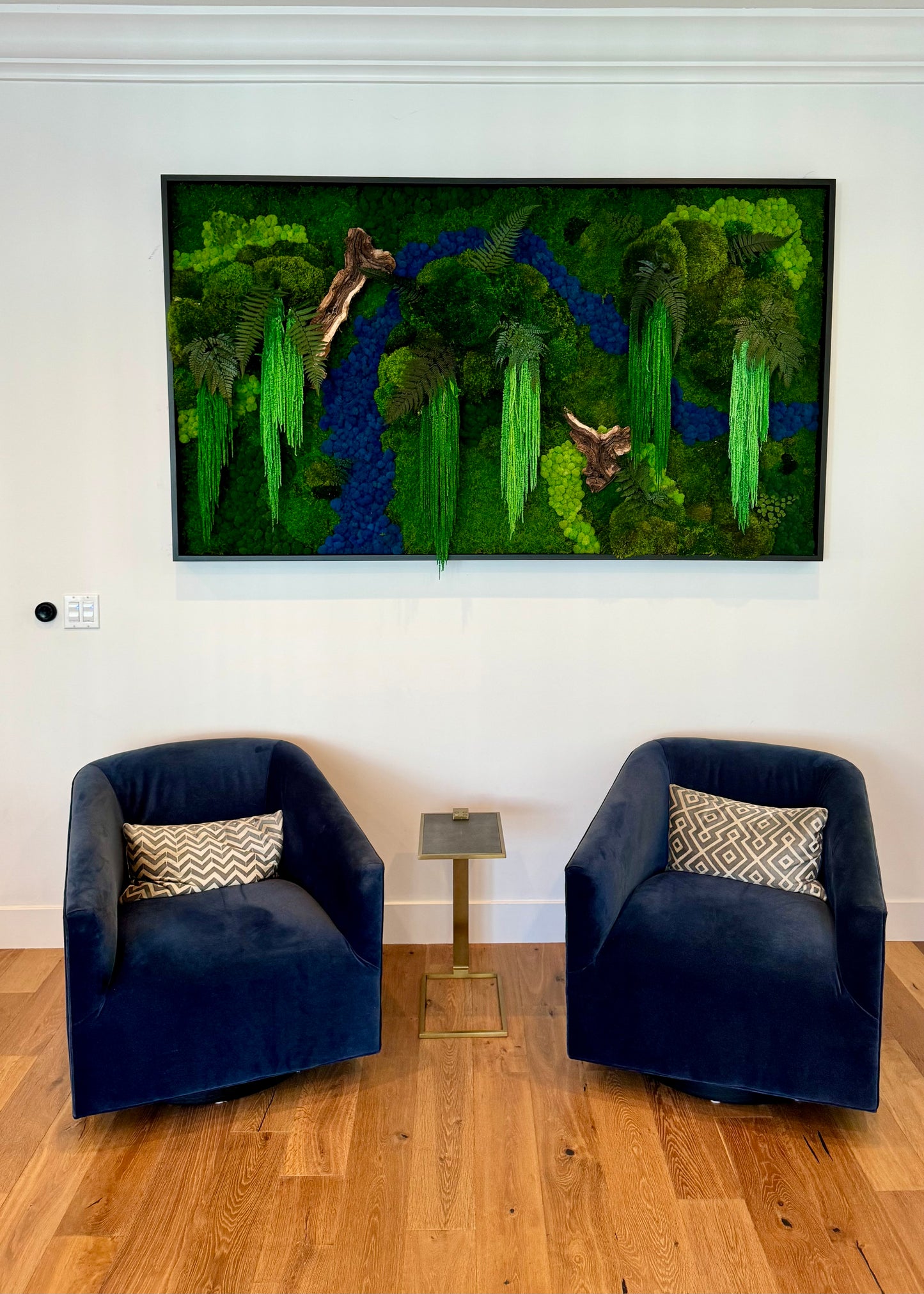 Rio Azul Moss Wall Art by Moss Art Installations