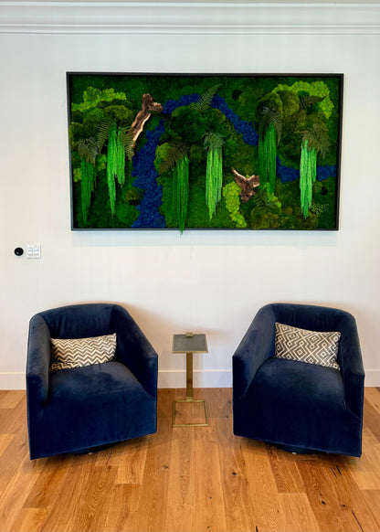 Rio Azul Moss Wall Art by Moss Art Installations