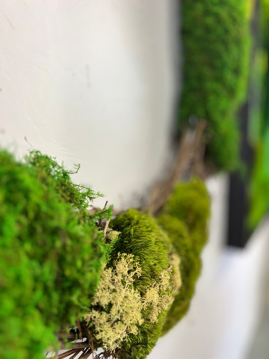 Whimsical Moss Wreath