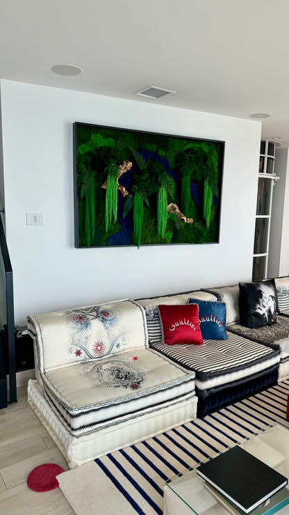 Rio Azul Moss Wall Art by Moss Art Installations