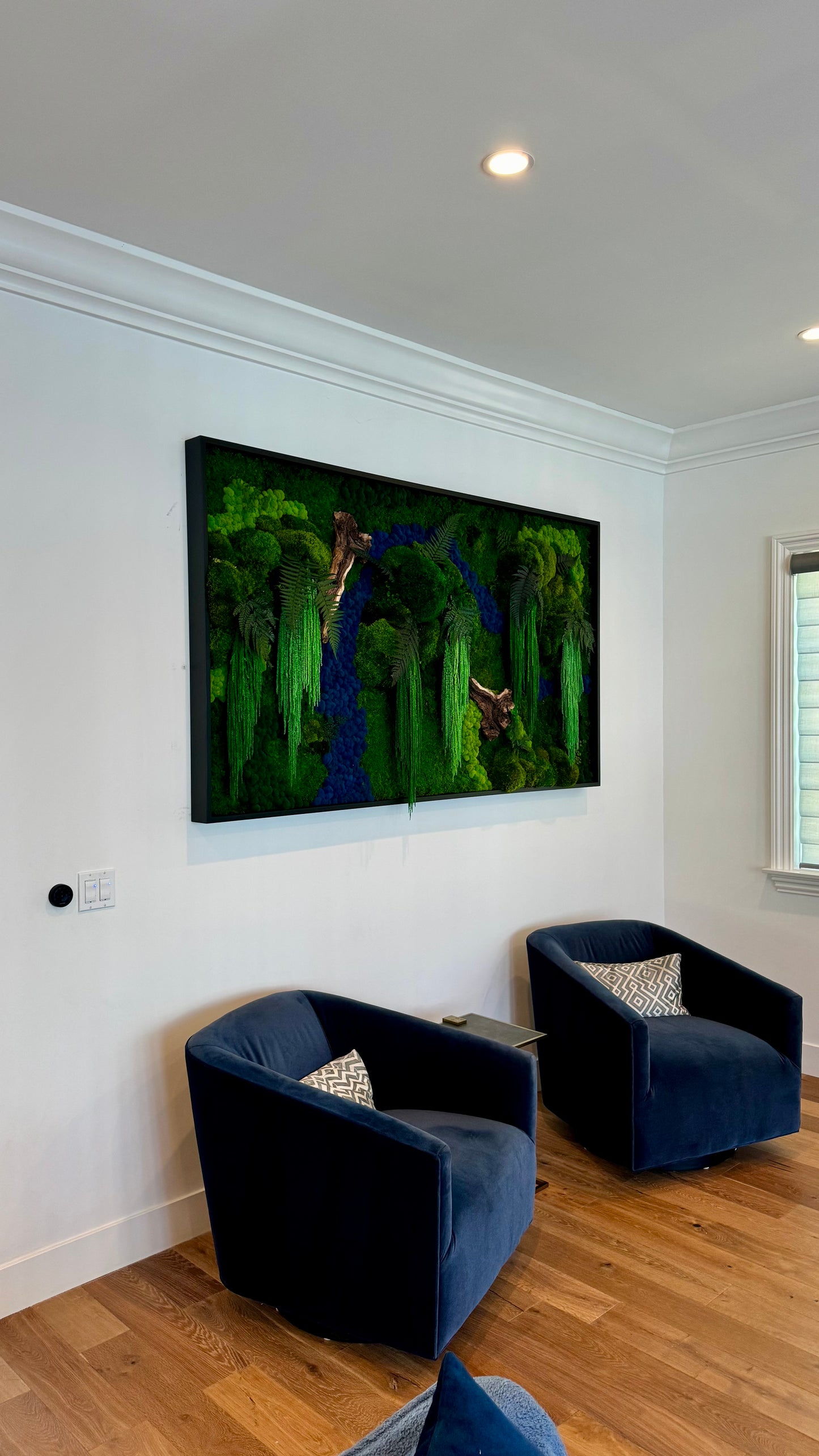 Rio Azul Moss Wall Art by Moss Art Installations