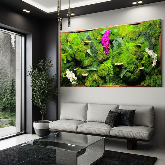 Botanical Oasis - Moss Wall Art