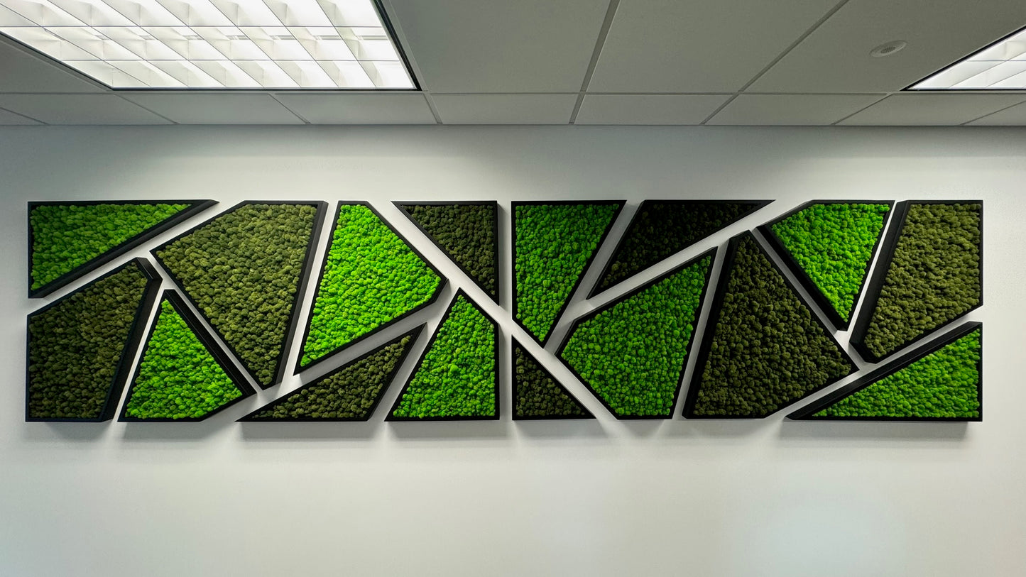 Mid-Century Modern Moss Art