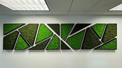 Mid-Century Modern Moss Art