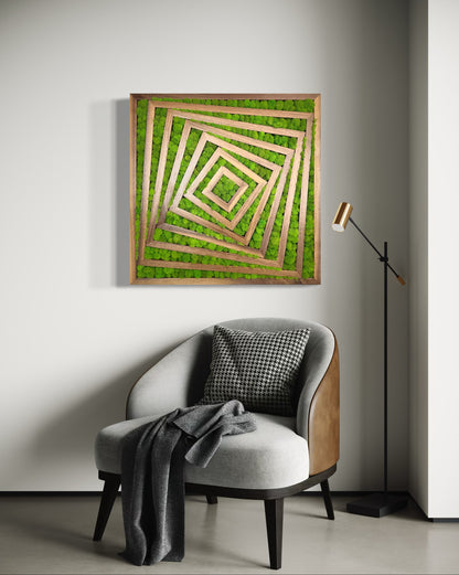Fibonacci Moss Wall Art Moss wall art by Moss Art Installations