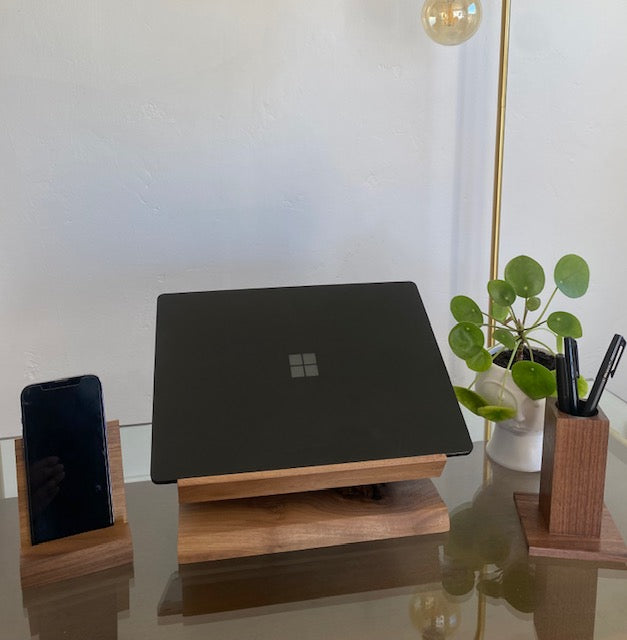 Walnut Wood Phone Stand