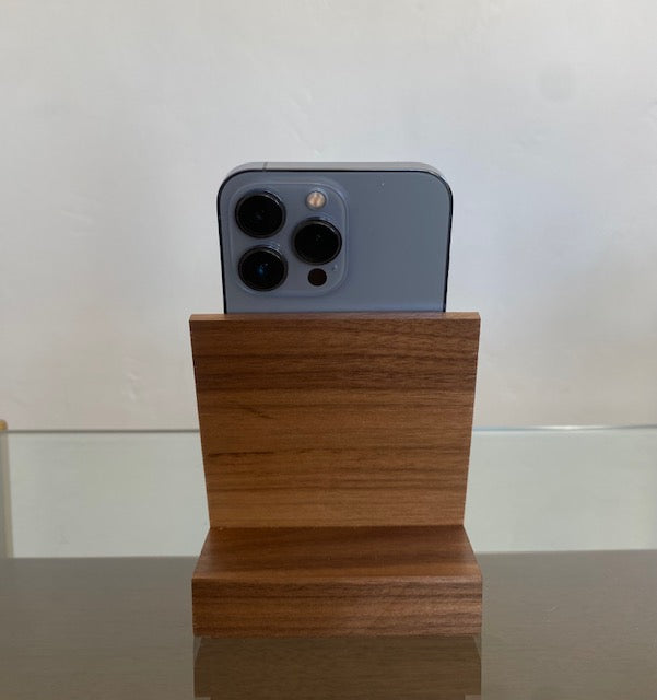 Walnut Wood Phone Stand