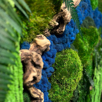 Rio Azul Moss Wall Art by Moss Art Installations