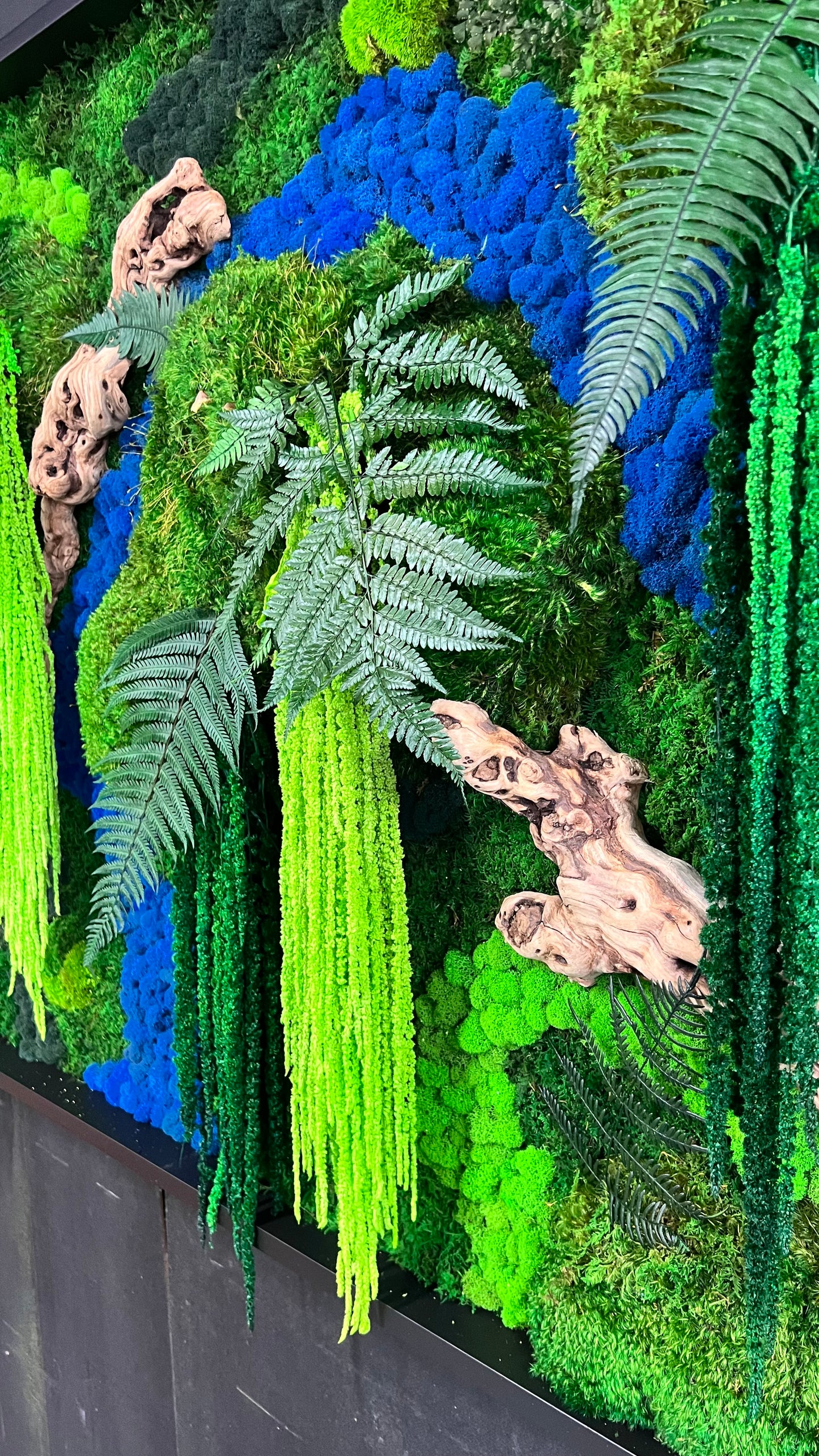 Rio Azul Moss Wall Art by Moss Art Installations