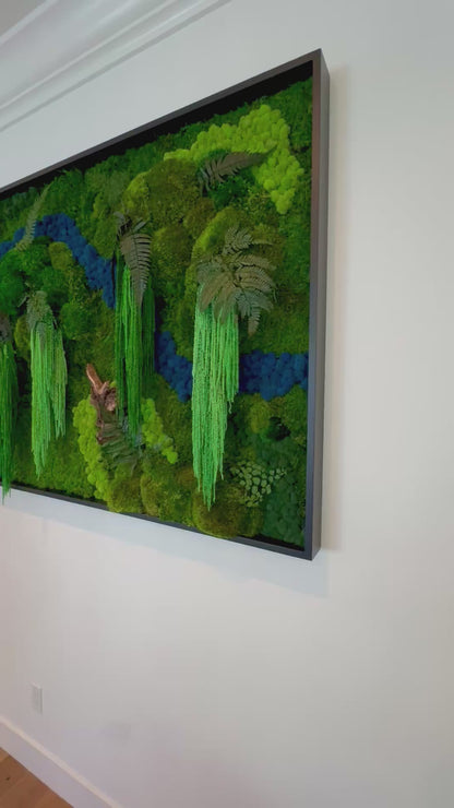 Rio Azul Moss Wall Art by Moss Art Installations